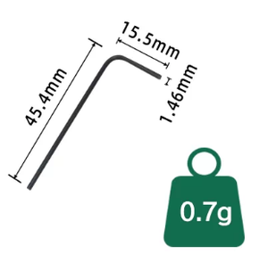 LeGood 45 #   Llaves hexagonales en forma de L de acero negro de 1.5mm 2.0mm 2.5mm - Product Image 5