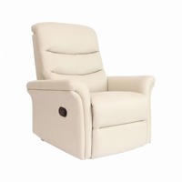 Fauteuil de massage inclinable style moderne, monoplace, manuel, en cuir PU, mobilier de salon, projet commercial