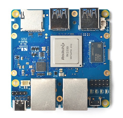 NanoPi R4S RK3399 SoC Two Gbps Ethernet Ports and 1G/4G DDR4 RAM Two USB 3.0 Type-A Ports