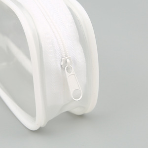 PVC pencil case stationery bag transparent plastic storage bag custom pvc zipper bag custom printed LOGO 291