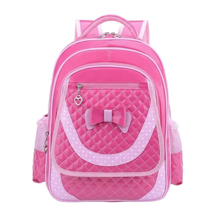 Cute PU Leather Princess Primary School Bag Backpack For Girls
