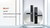 Lifelibero 6068 Serrure Intelligente Biométrique Avec Wifi Serrures De Sécurité Par Empreinte Digitale Porte Avec Tuya Smart Life App Télécommande