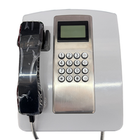 Téléphone public de campus scolaire en acier laminé avec système RFID, communication IP, analogique et 4G, durable, uniquement pour l'appel.