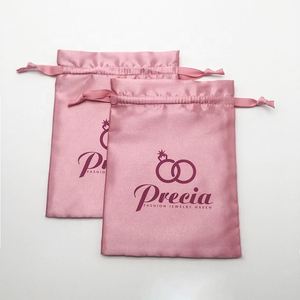 Bolsas de Satén Personalizadas para Regalos, Joyería Pequeña, Pelucas Rosa Claro y Ropa - Product Image 6