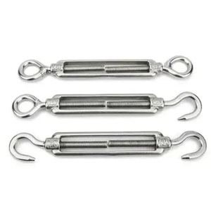 Tensor de cable galvanizado de cuerpo abierto con ojo roscado para cuerda de alambre - Product Image 3