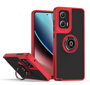 Funda trasera mate a prueba de golpes para teléfono translúcido colorido <span class=keywords><strong>360</strong></span> soporte de anillo giratorio para MOTO G STYLUS 2024 5G - Product Image 2