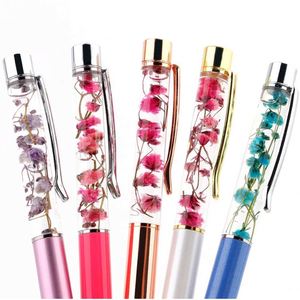 Bolígrafo de Metal con Flores Secas Flotantes en Líquido, Personalizable con Logotipo, Bolígrafo con Aceite de Flores - Product Image 4