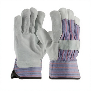 Guantes de Construcción para Trabajo General, Resistentes al Calor, Antideslizantes, con Palma Reforzada de Cuero, Puño Reforzado, 12 oz - Product Image 1