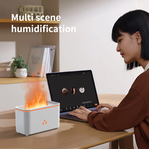 3D Ngọn Lửa Khuếch Tán <span class=keywords><strong>Mini</strong></span> Thông Minh Máy Tính Để Bàn 7-Thay Đổi Màu Sắc Siêu Âm Độ Ẩm Nhà & Xe Bầu Không Khí Mô Phỏng Các Loại Tinh Dầu - Product Image 4