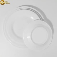 Assiettes à dîner en porcelaine de vente chaude pour ensemble de plats de service en céramique de restaurant
