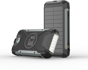 แบตเตอรี่สำรองพลังงานแสงอาทิตย์ไร้สาย 20000mAh กันน้ำ รุ่นขายดีปี 2025 พร้อมสายเคเบิลเสริม 3 เส้น และไฟฉาย LED - Product Image 4