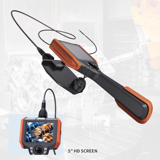 2026 New Arrival Industrial Videoscope Manufacturer HD IP67 360 Aritculation Optical Fiber Nspection Borescope Endoscope Camera