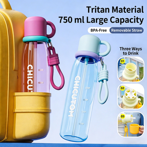 ขวดน้ำพกพา Tritan พร้อมสายสะพาย ความจุขนาดใหญ่ สำหรับกิจกรรมกลางแจ้ง - Product Image 5