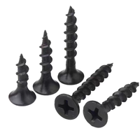 Vis à cloison sèche pour panneau de plafond, en acier au carbone phosphate noir, à filetage fin, pour fixation de panneaux de plafond suspendu