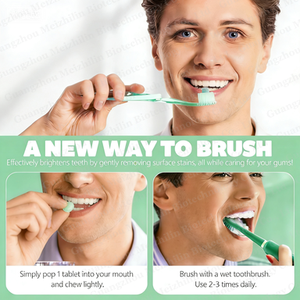 Comprimés de <span class=keywords><strong>dentifrice</strong></span> <span class=keywords><strong>à</strong></span> <span class=keywords><strong>croquer</strong></span> sous marque privée – Éliminateur de taches profondes – <span class=keywords><strong>Dentifrice</strong></span> en comprimés pour un blanchiment éclatant - Product Image 3