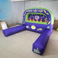 Jeu de tir interactif gonflable d'extérieur, grande zone de tir gonflable pour Nerf, idéal pour les enfants et les événements familiaux