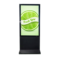 Pantallas LED de soporte de suelo Ip56 de 55 pulgadas para publicidad al aire libre, pantalla digital LCD completa, máquina de publicidad vertical