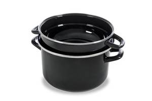 Olla para <span class=keywords><strong>Mejillones</strong></span> de Acero Esmaltado con Tapa, 18 cm, 20 cm, Nueva, Olla para Mariscos Vintage, Pequeña, 13.5 cm - Product Image 4