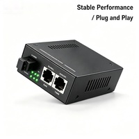 Convertisseurs Transcepteurs Fibre Optique SC Intérieur 10/100 Haute Vitesse Noir 2.5G pour Scénarios à Grande Échelle Centre de Données École