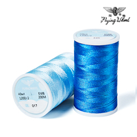 Uçan Tekerlek 40WT Brother Renkleri 40 Makara 120D/2 200 Metre %100 Polyester Çevre Dostu Düşük Çekme Özellikli Aşınmaya Dayanıklı İplik