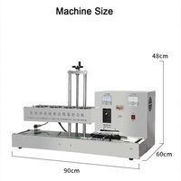 Machines de scellement automatique de joint de feuille d'aluminium à induction électromagnétique Petites machines de scellement de feuille d'aluminium de bouteille en plastique PET