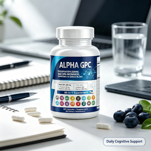 แคปซูลเสริมสมอง ZILI Brain Nootropic พร้อมสารสกัดอัลฟา จีพีซี 300 มก. พีเอส บาโคปา ใบแปะก๊วย ไลออนส์เมน ฮูเปอร์ไซน์ เอ แอล-ธีอะ นาซี วิตามินบี ซี ดี อี เมม โฟกัส โคก 60 แคปซูล - Product Image 6