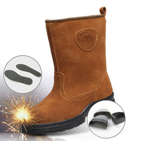 Outdoor Welding Safety Insurance Cotton <strong>Boots</strong> Men's Thick <strong>Winter</strong> Protective <strong>Work</strong> Labor Shoes - Product Image 4