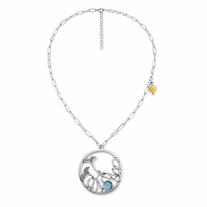 <b>Leaf</b> Shape Pendant <b>Necklace</b> Simple Design <b>Necklace</b> for Women Daily Wear - Product Image 3