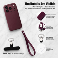 Tali Lanyard Selempang Panjang Adjustable Grosir, Bahan Nilon Kepang Pipih, Kompatibel dengan iPhone 18, 15, dan Smartphone Lainnya