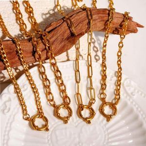 Cadenas de Acero Inoxidable 316L al por Mayor, Modernas, Antideslustre, Chapadas en Oro de 14k y 18k, con Recubrimiento PVD, Personalizadas para Hombres y Mujeres - Product Image 1