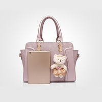 Perancang Busana 4 in 1 Tas Kulit PU Embos Wanita Set Tas Tangan Grosir Tas Wanita Cina