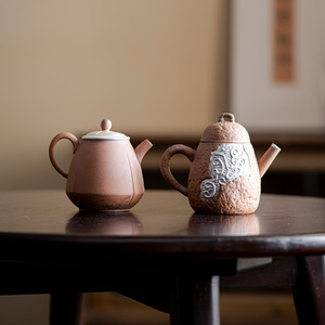 Teiera in ceramica stile giapponese fatta a mano in stile Kung Fu Vintage Old Rock <span class=keywords><strong>Silver</strong></span> teiera Set da tè e caffè - Product Image 1