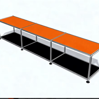 Armoires modulaires en acier inoxydable de qualité supérieure, design moderne, durables et conçues pour durer, pour la maison, le salon et le bureau
