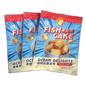 Ventana de embalaje hermética de 3 capas, bolsas reciclables selladas al vacío con cremallera para pepino de mar, sushi de leche de pescado congelado - Product Image 1