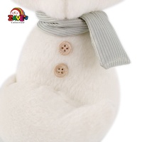 Zaves Élégant Intérieur Blanc Renards Paire Décoration De Noël En Peluche Et En Peluche Thème De La Neige D'hiver pour La Maison De Tous Les Jours