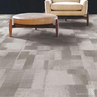 50x50 Bureau Auto-Adhésif Tapis Sol Carré Tapis Carreaux PP Fibre Plancher Pvc Tapis Commercial Carreaux