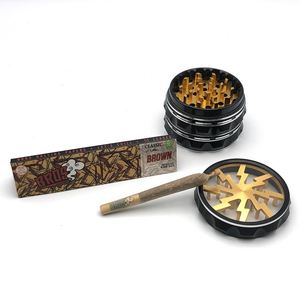 เครื่องบดยาสูบ4ชั้นลายมังกรบรอสซิงค์เครื่องบดหลากสีขนาด60มม. - Product Image 3