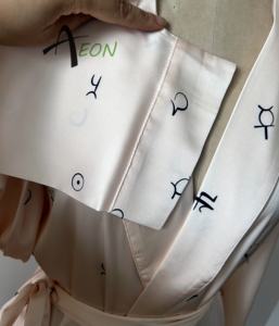 Copricapo da sposa con stampa personalizzata lunga <span class=keywords><strong>vestaglia</strong></span> in <span class=keywords><strong>seta</strong></span> Kimono lungo fino al pavimento - Product Image 5