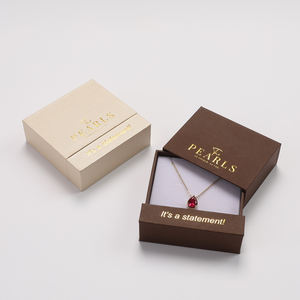 Hot Sale Custom New Sliding Drawer Earring <b>Storage</b> Jewelry Box <b>Ring</b> Necklace <b>Storage</b> Wrapping Cardboard Jewelry Box - Product Image 4