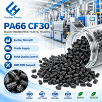 Granulés de nylon 66 noir PA66 CF30, renforcés à 30 % de fibres de carbone, haute rigidité, composé pour moulage par injection