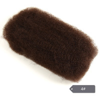 Cheveux Remy en vrac de haute qualité sans attaches, cheveux humains péruviens QVR Afro Kinky Curly Wave en vrac pour tressage, couleur naturelle