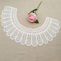 Collier en dentelle de haute qualité avec broderie en maille, colliers en voile, tissu en dentelle française écologique, technique de guipure