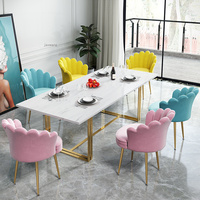 Chaise de maquillage minimaliste moderne, chaise de coiffeuse, chaise nordique pour cuisine, salon, chambre, appartement, avec dossier, vente en gros