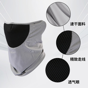 Camouflage Cycling Face Mask Summer UV Protection Full Face Neck Cover Breathable Ice Silk Outdoor Sport Mask - Product Image 5