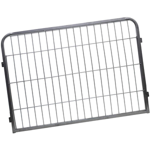 Clôture personnalisée <span class=keywords><strong>en</strong></span> gros <span class=keywords><strong>en</strong></span> métal 24 "x 30" 6-8 panneaux noir de luxe extérieur noir grand parc pour chiens de compagnie <span class=keywords><strong>lapin</strong></span> chiot chenils - Product Image 5