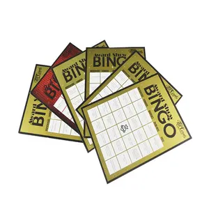 Cartas de bingo para jogos, cartas para jogos