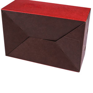 Boîte à emporter en kraft 8 pouces, impression intégrale noire |   Trous d'aération |   Revêtement PE |   Logo personnalisé - Product Image 2