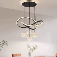 Lustre moderne en cristal K9, éclairage intérieur nordique, salon, chambre à coucher, salle à manger, luminaire suspendu au plafond