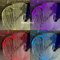 Kit d'éclairage LED interactif à fibres optiques à changement de couleur pour mobilier de salle sensorielle, pour enfants autistes, thérapie et ensemble d'angle pour salle sensorielle