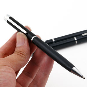 ปากกาลูกลื่นโลหะแบบหมุน สีดำ ขนาด 1.0 มม. สไตล์สปอร์ต พร้อมไส้ปากกา Parker แบบเติมได้  รับทำโลโก้ตามสั่ง หมึกสีน้ำเงิน/ดำ บรรจุ 50 ด้าม/แพ็ค ขายส่ง - Product Image 5